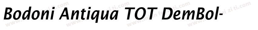 Bodoni Antiqua TOT DemBol字体转换